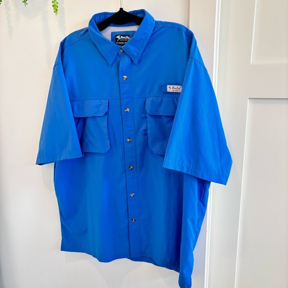 Bimini Bay Men's Fishing Boating Short Sleeve Button Down Shirt Wicking Size 2XL - Picture 3 of 11